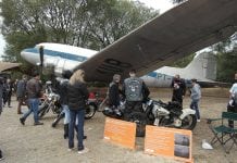 Motos antigas são expostas no Centro Histórico de São Paulo