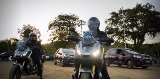 “Pro outro lado da América “ Os novos maxy-scooters Honda X-ADV na estrada.